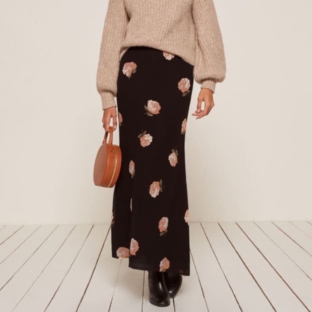 Reformation Mandy skirt with floral print - Picture 1 of 6